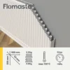 500MM X 600MM 1664BTU WHITE TYPE 11 CONVECTOR RADIATOR